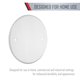 thumbnail image 5 of Placa ciega redonda metálica blanca TayMac LPB3325 de 12,7 cm, 5 of 7