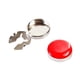 thumbnail image 1 of 2 Uds. Gemelos Clásicos Para Hombre, Camisas Ordinarias, Decoración, Cubiertas De Botones Redondos, Rojo, 1 of 3