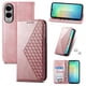thumbnail image 1 of Funda Flip FOXDOCK para Samsung Galaxy S25 Edge , Estilo Billetera con Diseño Rombo, Correa de Mano y Soporte, Uso Diario, 1 of 6