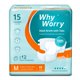 thumbnail image 1 of Pañales para Adultos WHYWORRY Talla Mediana - 60 Unidades - Máxima Absorción, 1 of 8