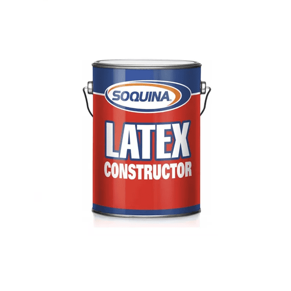 Pintura Látex Soquina Constructor Galón Antihongos Blanco