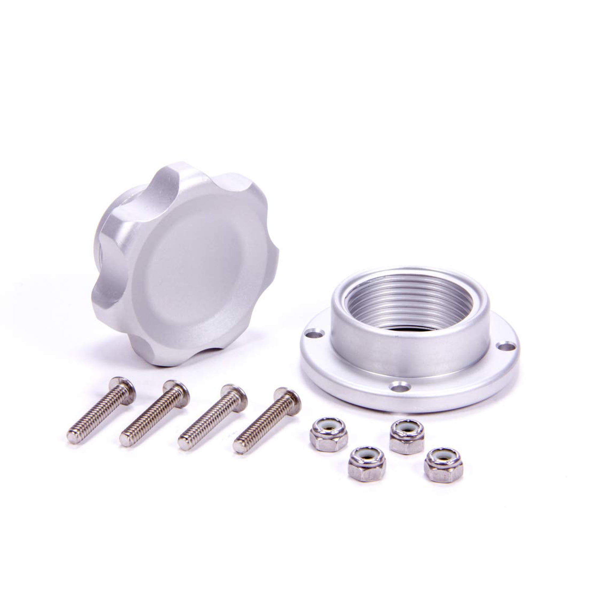 Tapón De Llenado Auto Part Allstar Performance Plateado Con Tapón Atornillado