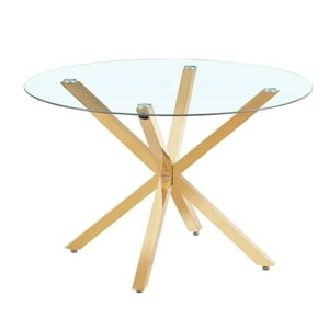 Pandalino - Mesa Redonda Equiz 100Cm | Patas X Dorada