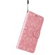 thumbnail image 2 of Funda tipo cartera FOXDOCK para Vivo Y16 4G , diseño girasol en relieve, cuero PU, cierre magnético, soporte y tarjetero, 2 of 5