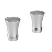 Metalhsa - Pack 2 Unidades Terminal Cónico De Metal Satín 28 Mm