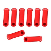 Magideal - 8X Wrap Protector Heat Sleeve Conveniente Instalación Spark Plug Heat Cover Para Motocicleta , Rojo