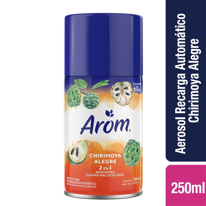 Desodorante Ambiental Aerosol Automático Chirimoya Lata 250 ml Arom