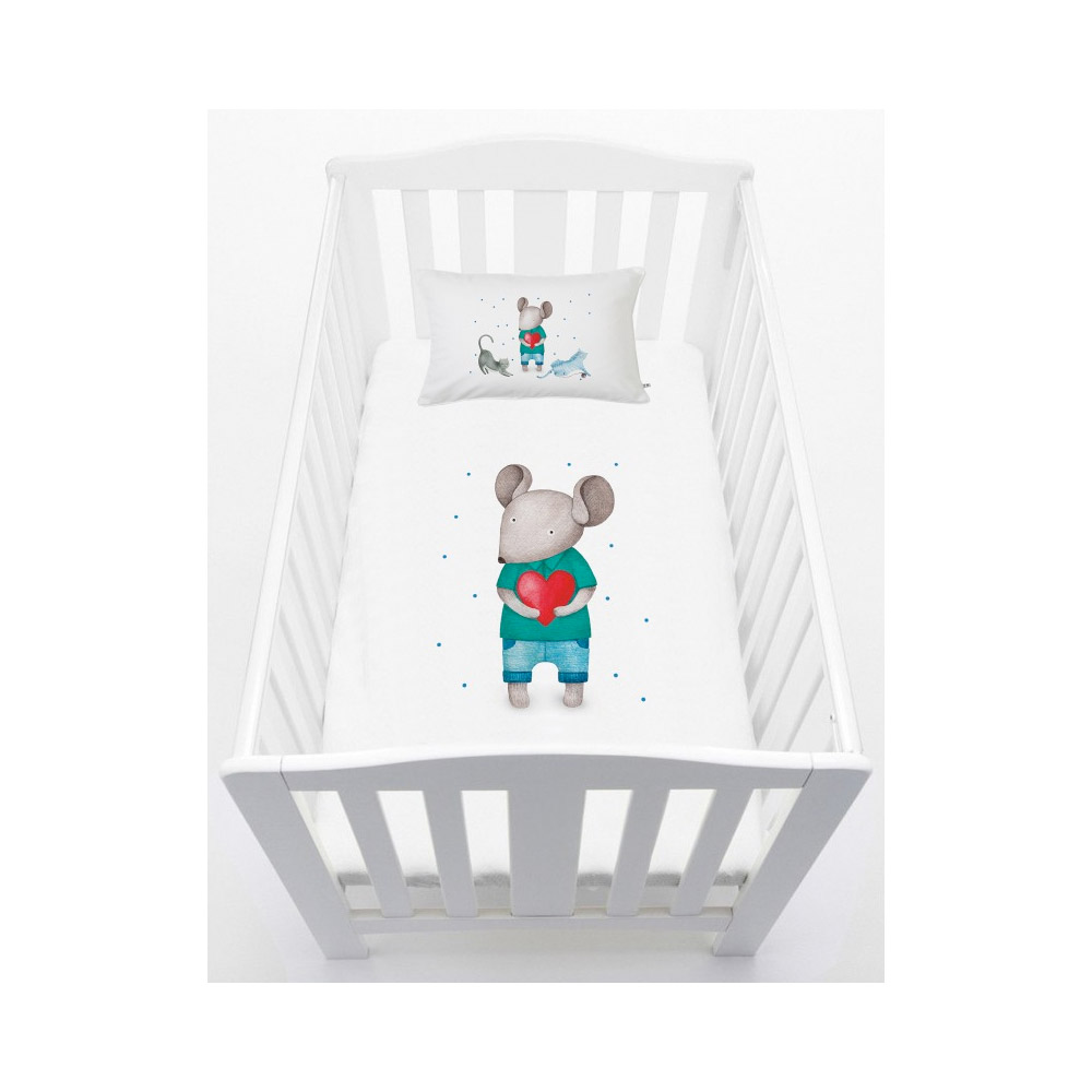 Tuyo Print - Cubreplumón Moisés - Colecho Ratoncito