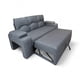 thumbnail image 5 of Sofa Cama funcional 2 PZ Lino +2 POUF Gris Oscuro, 5 of 7