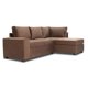 thumbnail image 2 of Seccional En L Mini Senna 3 Cuerpos Felpa Chocolate, 2 of 6