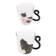 thumbnail image 1 of Tazas De Café De Cristal Con Dise?o De Gato Artístico De 2 Estilos, 1 of 5