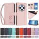 thumbnail image 4 of Funda Cartera Trébol para Xiaomi Poco M7 5G con Ranuras Tarjetas y Carga Inalámbrica Rosa, 4 of 6