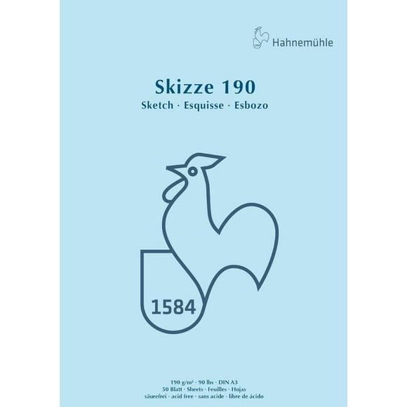 Block Dibujo Hahnemuhle Skizze 190 190gr 50hjs A3 29x42cm