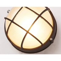 Genérico - Set 2 Apliques Pared Ovaladas Exteriores Vintage Hogar Lau