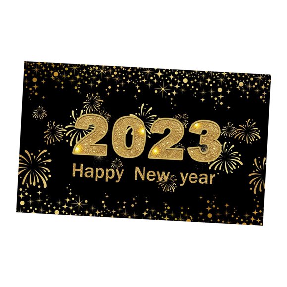Feliz Año Nuevo Banner 2023 Telón De Fondo Fotografía Sala De Estar Pared Cartel