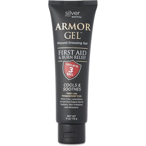 Gel para apósitos para heridas Silver Biotics Armor, 118 ml, 24 ppm