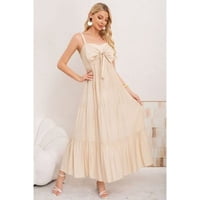 Likeshop - Maxi Vestido Mujer Largo Liso Tirantes Ajustables Eventos Fiesta 3361