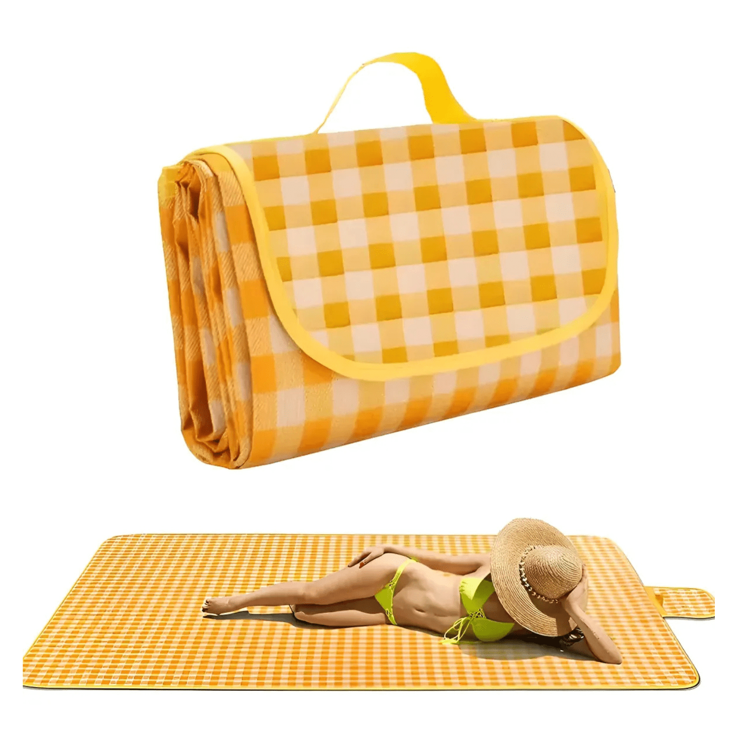 Genérico - Alfombra Manta Para Picnic Camping O Playa Impermeable 2mts