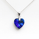 thumbnail image 1 of Collar Cristal Austriaco Azul 14mm en Plata 925, 1 of 3