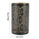 thumbnail image 5 of Pantalla de lámpara de metal tallado hueco con patrón cilíndrico circular E27 E26, lámpara de mesa decorativa desmontable., 5 of 8