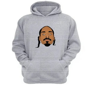 Genérico - Polerón Canguro Snoop Dog Gris Claro Talla S Unisex