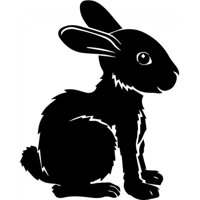 Rienda Libre Graphics - Decomural Cute Bunny Rabbit Childrens Ws-32776