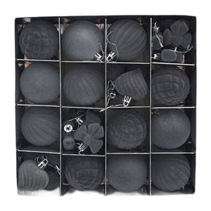 Bothyi - Adornos Colgantes Para Árbol De Navidad, Bolas Navideñas Para Bodas En Interiores, Color Gris