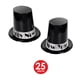 thumbnail image 3 of Gorros de fiesta Beistle New Year negro/plateado para 50 personas, 3 of 7