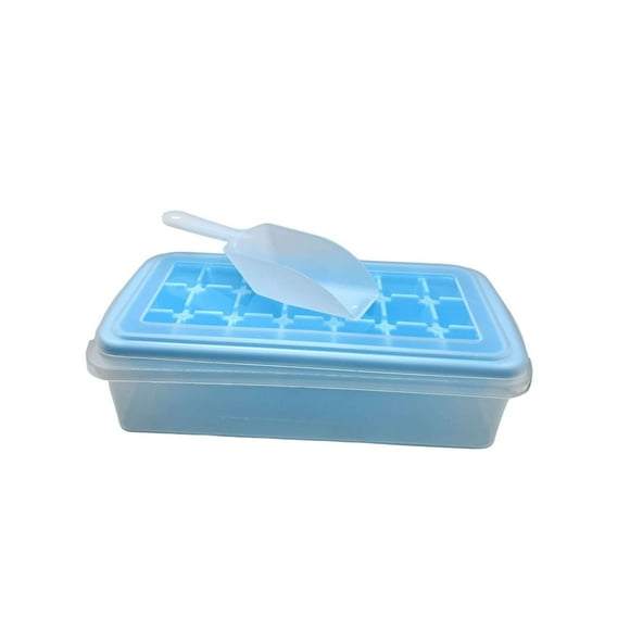 Hielera Cubetera Portátil Molde Silicon Flexible Pala Y Tapa