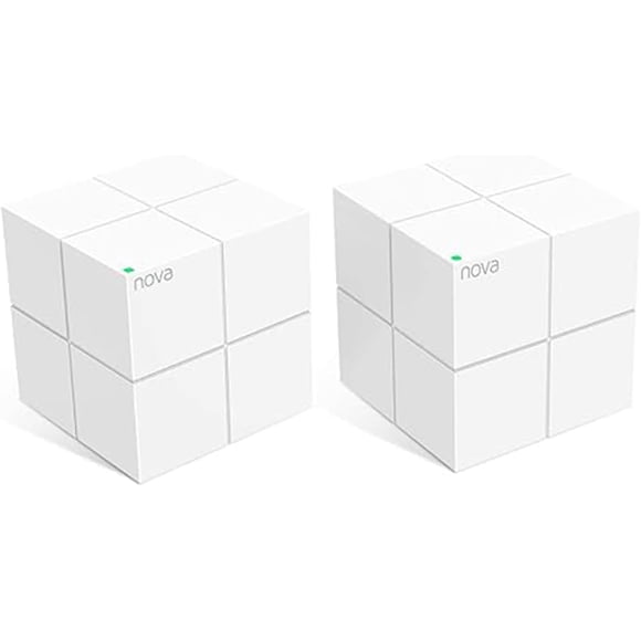 Sistema WiFi en malla Tenda Nova MW6 AC1200, paquete de 2, 4000 pies cuadrados