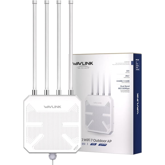 Extensor WiFi 7 WAVLINK BE5100 Exterior Dual Band 4323/688