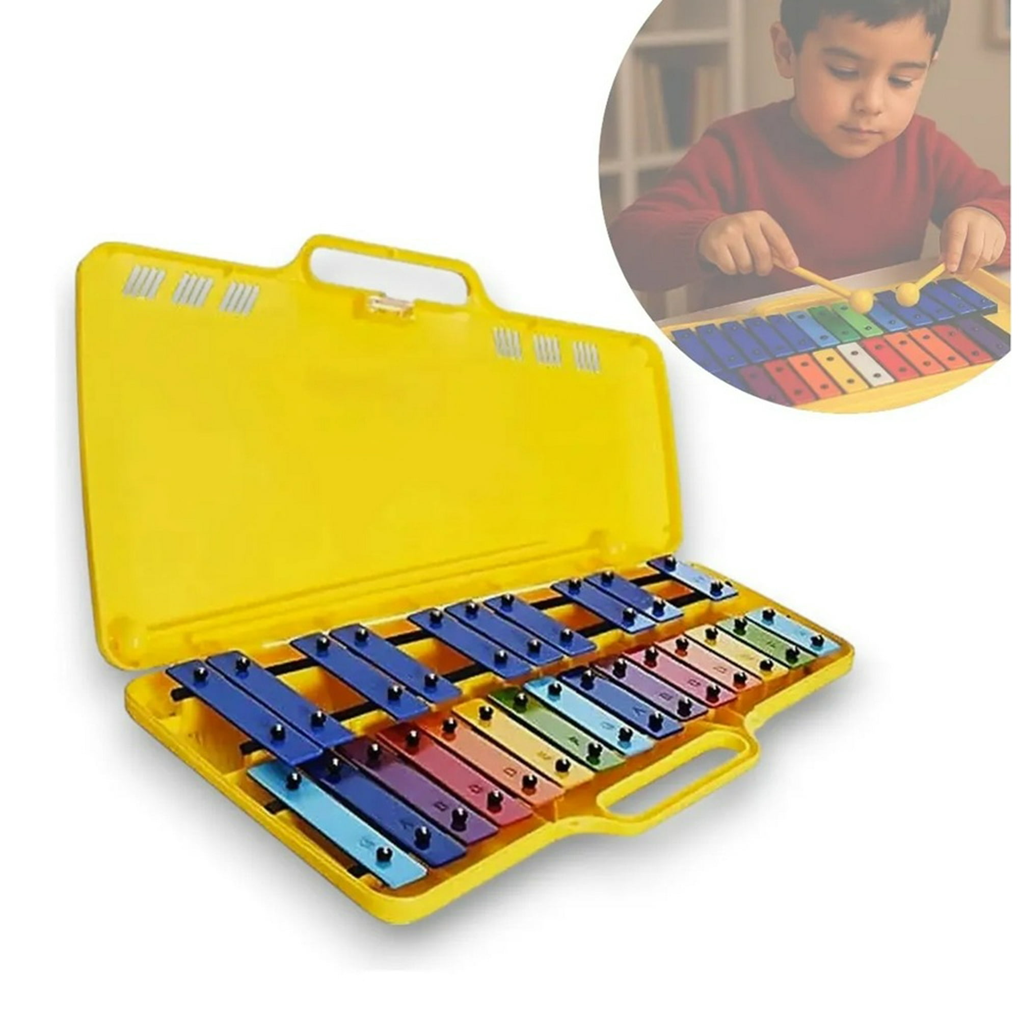 Genérico - Metalofono 25 Notas Piano De Laminas Didactico Cromatico