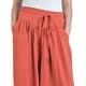 thumbnail image 4 of Pantalon Palazzo Algodon Mujer Tipo Lino Casual Playero 3001, 4 of 4