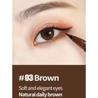 Cosnori - Delineador Coreano De Ojos Con Punta Extra Fina A Prueba De Agua, #Brown -