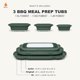 thumbnail image 2 of Juego de recipientes plegables Drip EZ de 3 piezas con tapa, 2 of 7