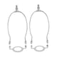 thumbnail image 4 of 2 piezas de pantalla de lámpara, accesorios de iluminación de arpa, soporte, Base de luz, accesorio de luz, arpa de lámpara para mesa/luz de suelo Plata, 4 of 5