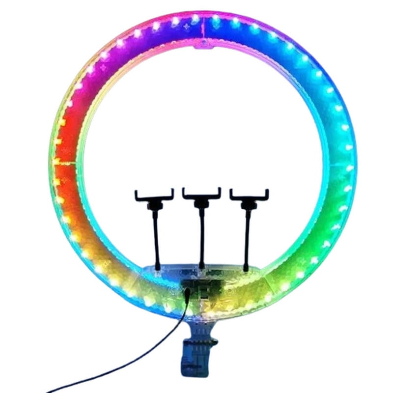 Genérico - Iluminador Aro Anillo Luz Selfies Ajuste Colores Rgb Rondon