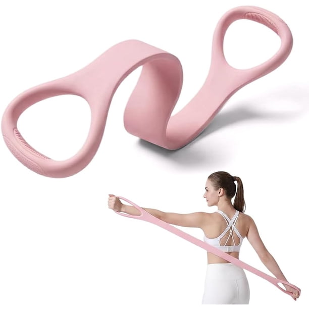 Banda resistencia figura 8 hombre mujer 9 kg silicona polea gimnasio portátil hogar