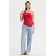 thumbnail image 4 of Polera Mujer Escote Y Basta Asimétrica Rojo Oscuro, 4 of 4