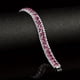thumbnail image 1 of Luxury Birthstone Tennis Bracelet - Three Rows of Shiny Zircon - Colorful Watchband Bracelet for Women & Girls, 1 of 5