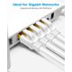 thumbnail image 2 of Cable Ethernet Cat 8 De 0 5 M (paquete De 2) 40 Gbps 2000 Mhz Blanco, 2 of 9