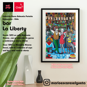 Val-Pop Ilustraciones - Colección Bares Bohemia Porteña : Bar Liberty
