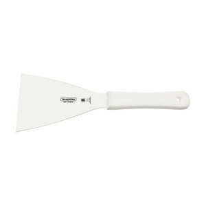 Espátula Raspador Tramontina Profesional Con Lámina En Acero Inoxidable Y Mango De Polipropileno Blanco 5X4""
