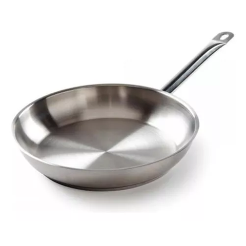 Genérico - Sartén De Acero Inoxidable Con Fondo Difusor, 24 Cm