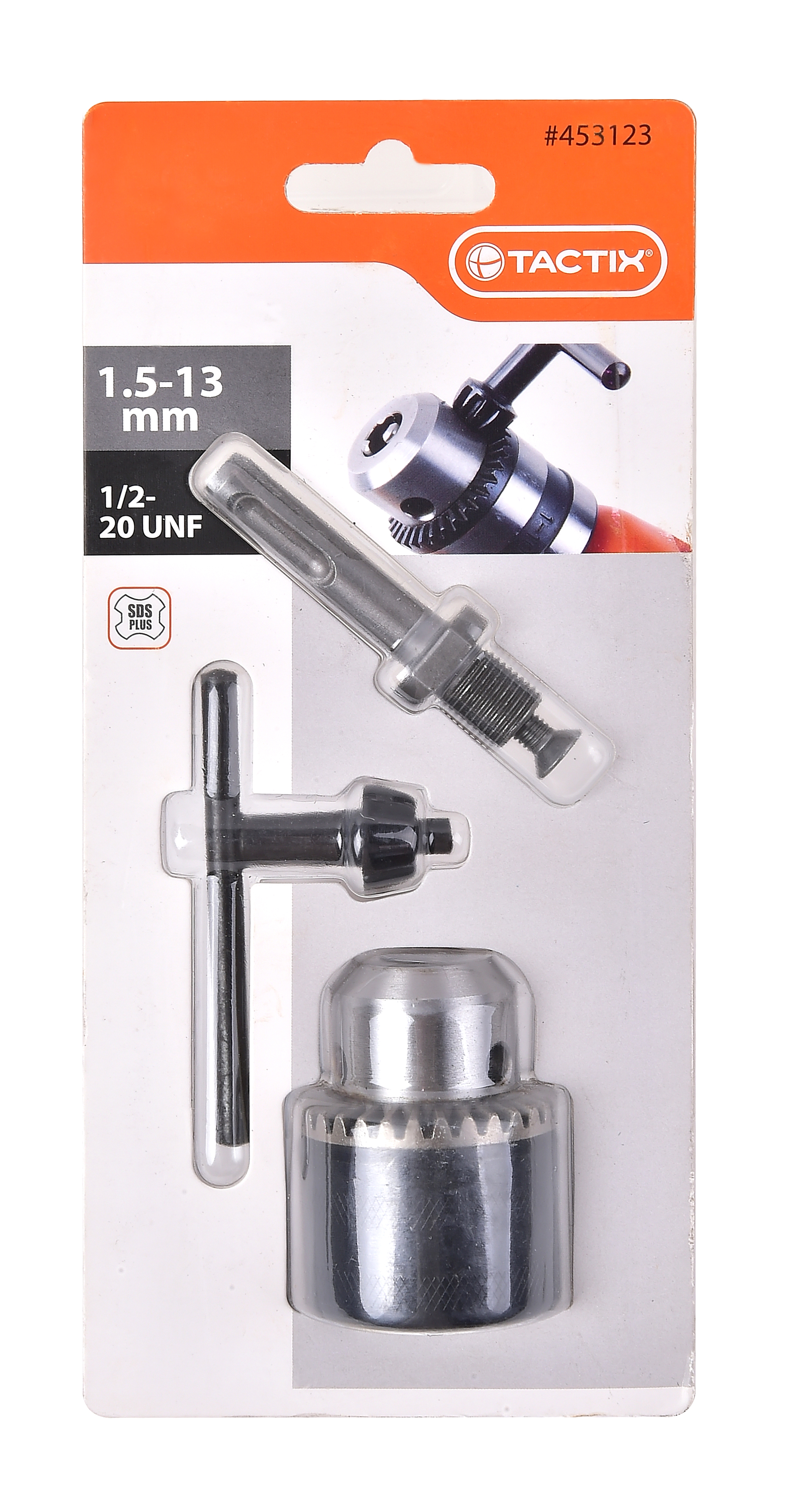 Tactix - Mandril Con Adaptador Sds Plus Y Llave