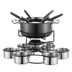 Magideal - Juego De Ollas Para Fondue, Calentador De Mantequillas De Acero Inoxidable, Multifunción, Portátil, Para El Hogar, Para Fiestas, Vacaciones, Bodas Al B