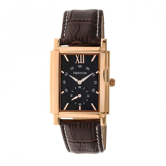 Reloj HERITOR Automatic Frederick Leather-Band en oro rosa