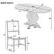 thumbnail image 3 of TREXM Farmhouse 5-Piece Dining Table Set with 4 Upholstered Chairs, Wood Extendable Dining Table with 15.7" Leaf for Extra Seating for Dining Room, Kitchen and Living Room (Natural Wood Wash), 3 of 3