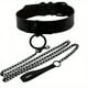 thumbnail image 3 of 1 set BDSM PU Leather Heart Collar and Chain Set - Sex Fetish Dog Leash and Partner Sex Toy for Adults, 3 of 3
