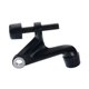 thumbnail image 2 of Tope de puerta Cosnys pack de 2, 6 cm, puntas de goma negro mate, 2 of 6